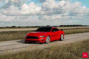 Ford Mustang Custom Wheels - HF-7 by Vossen - Polished Silver Ford Mustang Custom Wheels - HF-7 by Vossen - Polished Silver