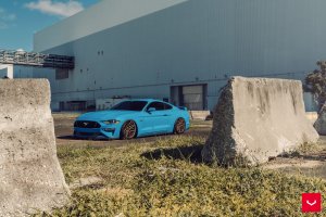 Ford Mustang Custom Wheels - HF-7 by Vossen - Satin Bronze