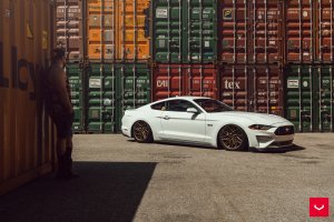 Ford Mustang Custom Wheels - HF-7 by Vossen - Satin Bronze