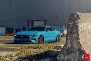 Ford Mustang Custom Wheels - HF-7 by Vossen - Satin Bronze