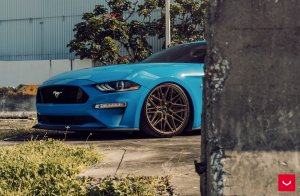Ford Mustang Custom Wheels - HF-7 by Vossen - Satin Bronze