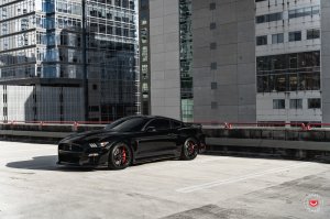 Ford Mustang Custom Wheels - M-X2 by Vossen - Satin Black Ford Mustang Custom Wheels - M-X2 by Vossen - Satin Black