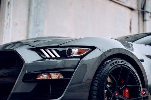 Ford Mustang Custom Wheels - S21-01 by Vossen - Satin Black