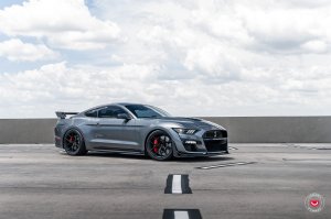 Ford Mustang Custom Wheels - S21-01 by Vossen - Satin Black