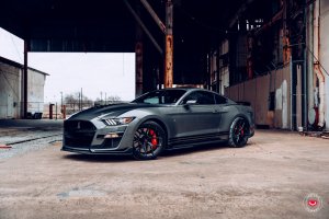 Ford Mustang Custom Wheels - S21-01 by Vossen - Satin Black