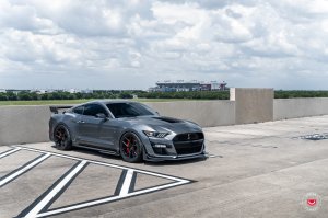 Ford Mustang Custom Wheels - S21-01 by Vossen - Satin Black