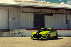 Ford Mustang Custom Wheels - S21-01 by Vossen - Satin Gold