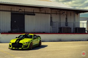 Ford Mustang Custom Wheels - S21-01 by Vossen - Satin Gold
