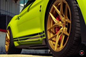Ford Mustang Custom Wheels - S21-01 by Vossen - Satin Gold