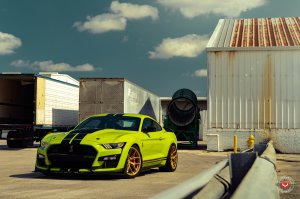 Ford Mustang Custom Wheels - S21-01 by Vossen - Satin Gold