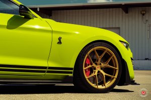 Ford Mustang Custom Wheels - S21-01 by Vossen - Satin Gold