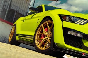 Ford Mustang Custom Wheels - S21-01 by Vossen - Satin Gold