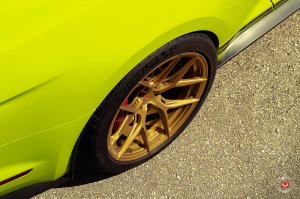 Ford Mustang Custom Wheels - S21-01 by Vossen - Satin Gold