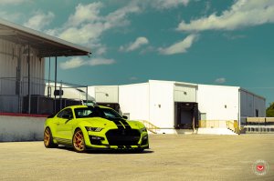 Ford Mustang Custom Wheels - S21-01 by Vossen - Satin Gold