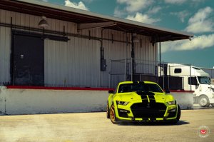 Ford Mustang Custom Wheels - S21-01 by Vossen - Satin Gold