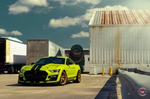 Ford Mustang Custom Wheels - S21-01 by Vossen - Satin Gold