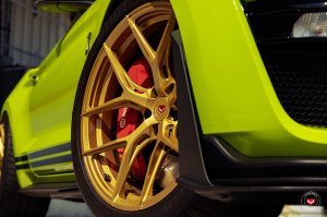 Ford Mustang Custom Wheels - S21-01 by Vossen - Satin Gold