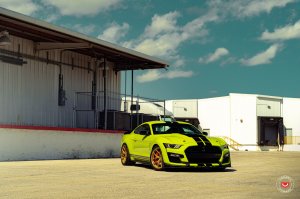 Ford Mustang Custom Wheels - S21-01 by Vossen - Satin Gold