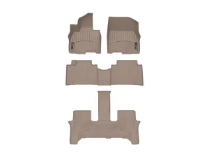 Hyundai Palisade FloorLiner - Complete Set - WeatherTech - DigitalFit - Tan - 2026+