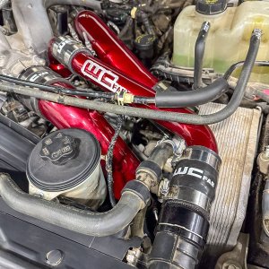 Ford F250 Upper Coolant Pipe - Wehrli - Gloss Black - `17-`24 Ford F250 Upper Coolant Pipe - Wehrli - Gloss Black - `17-`24