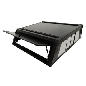 GMC Canyon Truck Cap - Westin - EXP - Textured Black - Sliding Front Glass