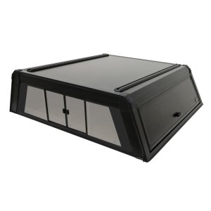 GMC Canyon Truck Cap - Westin - EXP - Textured Black - Sliding Front Glass