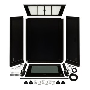 GMC Canyon Truck Cap - Westin - EXP - Textured Black - Sliding Front Glass