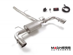 Chevrolet Camaro Performance Exhaust - 2.0L - Ragazzon - Evo Line - Axle Back w/ Valves - Dual Exit/ Stainless Steel Tips