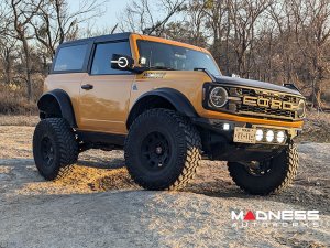 Ford Bronco Rear View Mirror Cover Set w/ built in LED Lights - Gloss Black Ford Bronco Rear View Mirror Cover Set w/ built in LED Lights - Gloss Black