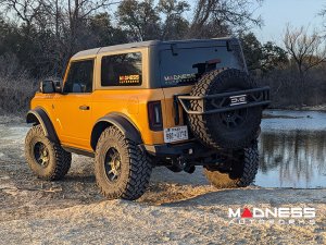 Ford Bronco Spare Tire Guard & Accessory Mount - DV8 Ford Bronco Spare Tire Guard & Accessory Mount - DV8