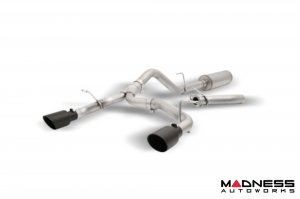 Ford Bronco Performance Exhaust System - Cat Back - Dual Exit - Gibson - 2.5" - Black Tips