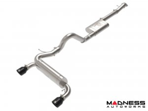 Ford Bronco Performance Exhaust System - Cat Back - Vulcan Series - Dual Exit - AFE - 3" - Black Tips