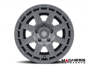 Ford Bronco Custom Wheels (1) - Compass - Satin Black - 17 X 8.5 / 6 x 5.5 / 0 / 4.75" - Icon 