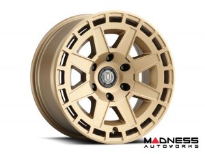 Ford Bronco Custom Wheels (1) - Compass - Satin Brass - 17 X 8.5 / 6 x 5.5 / 0 / 4.75" - Icon 