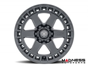 Ford Bronco Custom Wheels (1) - Raider - Satin Black - 17 X 8.5 / 6 x 5.5 / 0 / 4.75" - Icon 