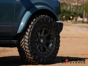 Ford Bronco Custom Wheels (1) - Rebound - Satin Black - 17" X 8.5 / 6 X 5.5 / 25mm / 5.75" BS - Icon 