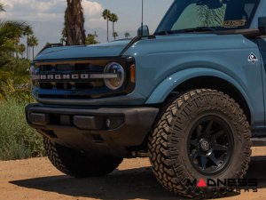 Ford Bronco Custom Wheels (1) - Rebound - Satin Black - 17" X 8.5 / 6 X 5.5 / 25mm / 5.75" BS - Icon 