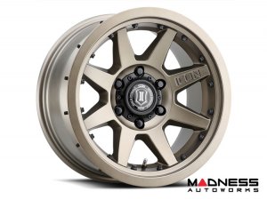 Ford Bronco Custom Wheels (1) - Rebound Pro - Bronze - 17" X 8.5 / 6 X 5.5 / 0MM / 4.75" BS - Icon 