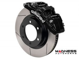Ford Ranger Brake Conversion Kit - Wilwood AERO6-DM Front Brake Kit (Black Calipers / Plain Face Rotors)