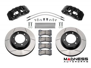 Ford Ranger Brake Conversion Kit - Wilwood AERO6-DM Front Brake Kit (Black Calipers / Plain Face Rotors)