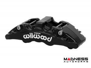 Ford Ranger Brake Conversion Kit - Wilwood AERO6-DM Front Brake Kit (Black Calipers / Plain Face Rotors)