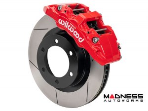 Ford Ranger Brake Conversion Kit - Wilwood AERO6-DM Front Brake Kit (Red Calipers / Plain Face Rotors)