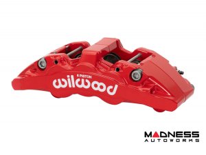 Ford Ranger Brake Conversion Kit - Wilwood AERO6-DM Front Brake Kit (Red Calipers / Drilled Rotors)