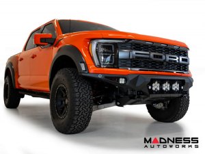 Ford Raptor Front Bumper - Bomber - Addictive Desert Designs - Baja Designs Lights - 2021 + Ford Raptor Front Bumper - Bomber - Addictive Desert Designs - Baja Designs Lights - 2021 +