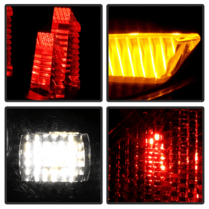 Honda Civic LED Tail Lights - SPYDER - Black - `22-`24 Honda Civic LED Tail Lights - SPYDER - Black - `22-`24