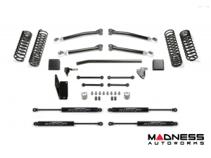 Jeep Gladiator Lift Kit - Fabtech - Trail Lift System - 5" w/Stealth Shocks - w/Drag Link/Trail Kit - Diesel - `20-`25