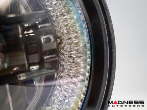 Jeep Wrangler JL Headlights - LED w/ Halos - Black Housing - 9" Jeep Wrangler JL Headlights - LED w/ Halos - Black Housing - 9"