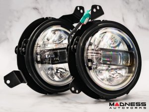 Jeep Wrangler JL Headlights - LED w/ adaptors - Black Housing - 7" Jeep Wrangler JL Headlights - LED w/ adaptors - Black Housing - 7"