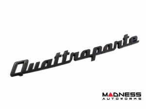 Maserati Custom Emblem - Quattroporte - Gloss Black Finish Maserati Custom Emblem - Quattroporte - Gloss Black Finish