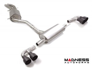 Porsche Cayenne Performance Exhaust - 2.9L - Ragazzon - Muffled - Rear Section - Dual Exit/ Quad Black Tips